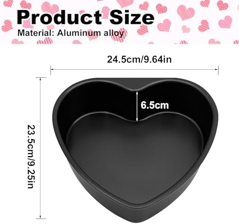 Saihisday 10inch Heart Shaped Cake Pan DIYNonstick Baking Pan with