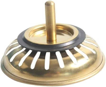 Gold Sink Strainer Drain Plug Stainless Steel Filter Basket 83mm/3.27