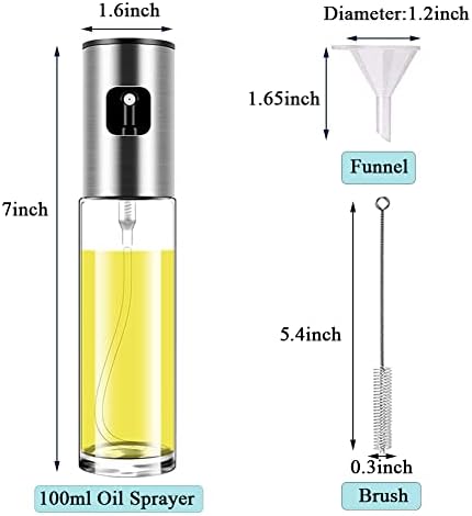 2 Pack Portable Olive Oil Sprayers for Cooking