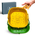 Platinum Silicone Air Fryer Liners Reusable Square-Extra Strong-Easy