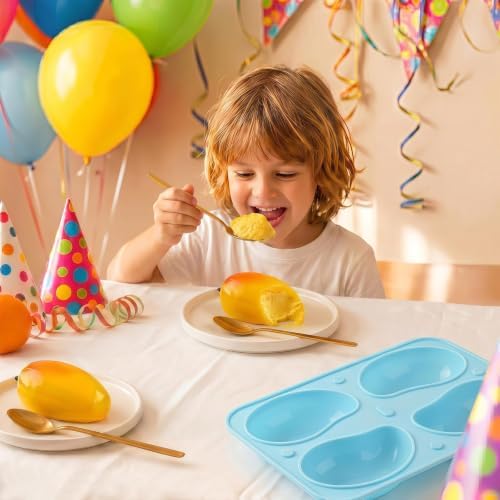2 Pack Mango Silicone Mold, 3D Mango Shape Cake Mold
