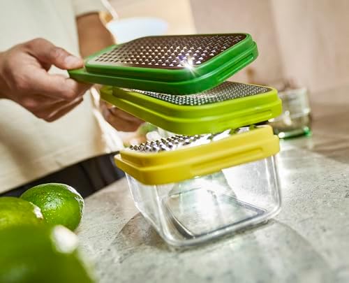 Joseph Joseph Multi-Grate & Store Cheese Grater & Zester Set, 3-in-1