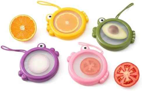 Fish Shaped Silicone Food Storage Containers, 4 Pcs