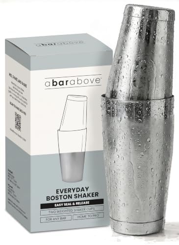 A Bar Above Professional Boston Shakers Set 18 oz Weighted Stainless
