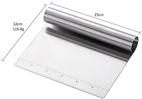 Pastry Bench Scraper,Scraper with measurements,Stainless Steel