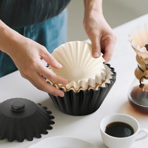 Basket Coffee Filter Holder Storage-Container - Coffee Bar Counter