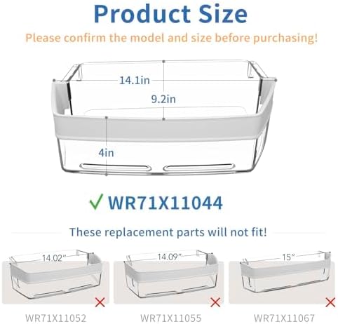WR71X11044 WR71X11059 Refrigerator Door Shelf Bin (Right Side)