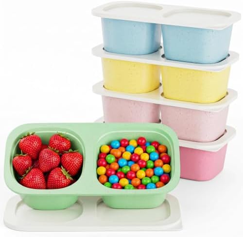 Snack Pack Containers for Kids, 5 Pack Reusable Snack Containers with