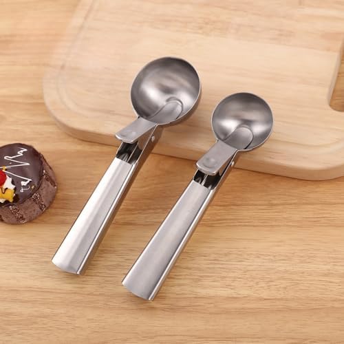 Stainless Steel Ice Cream Scoop 4-Piece Set, Ice Cream Scoops with
