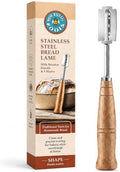 Wooden Bread Lame Sourdough Scoring Tool, 5 Razor Blades