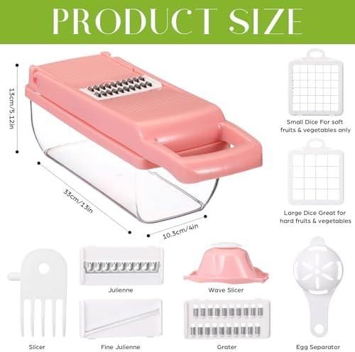 Pink 16-in-1 Vegetable Chopper