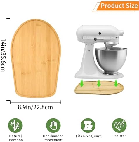 Bamboo Mixer Slider for KitchenAid 4.5-5 Quart Mixer