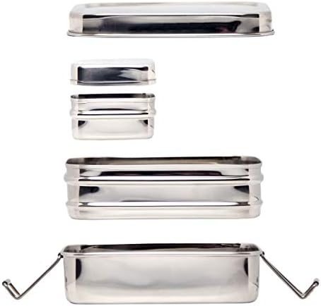 ECOlunchbox Three-in-One Stainless Steel Bento Box, 31 oz – 3-Piece
