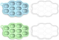 KingKam Breastmilk Popsicle Molds, Baby Fruit Feeder Teething Tray