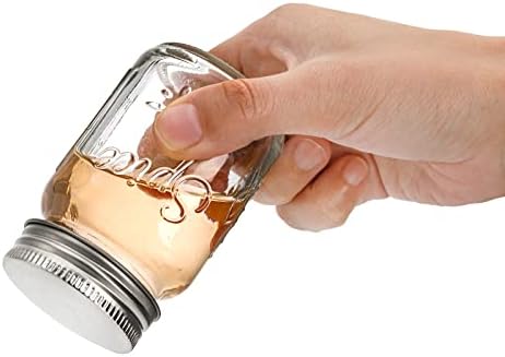 Coloch 30 Pack 4 Oz Glass Mason Spice Jar with Shaker Lids& Labels