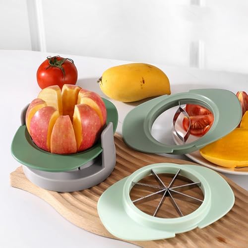 4 in 1 Fruit Cutter Slicer, Yellow Mango Apple Tomato Corer Slicer