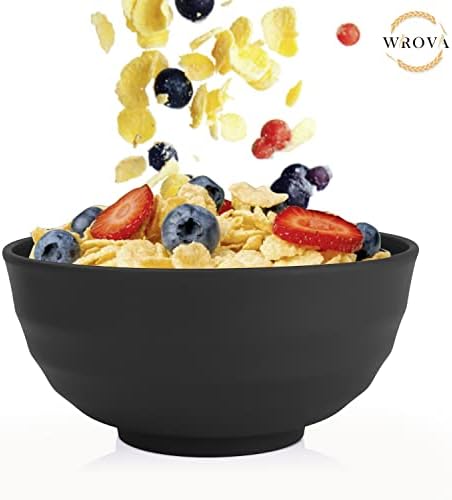 Wrova Wheat Straw Bowls Set 60 OZ Unbreakable Large Cereal Bowls Set