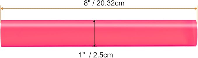 HARFINGTON Acrylic Clay Roller 8 Inch x 1 Inch Solid Non-Stick Plastic Round - Image 2