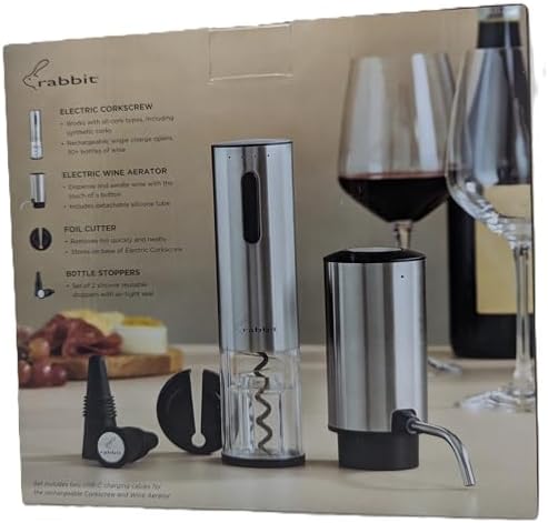 Rabbit Electric Wine Tool Set - 5-Piece Wine Accessory Collection