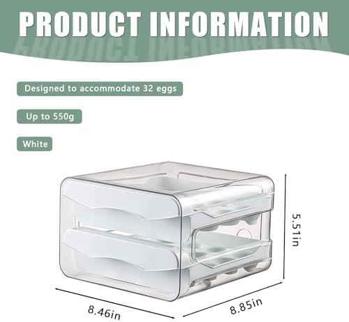 Refrigerator egg tray, refrigerator automatic box, 32 egg dispensers