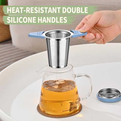 2PACK Extra Fine 18/8 Stainless Steel Tea Infuser Mesh Strainer with