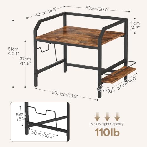 HOOBRO Countertop Microwave Stand, Kitchen Storage Shelf