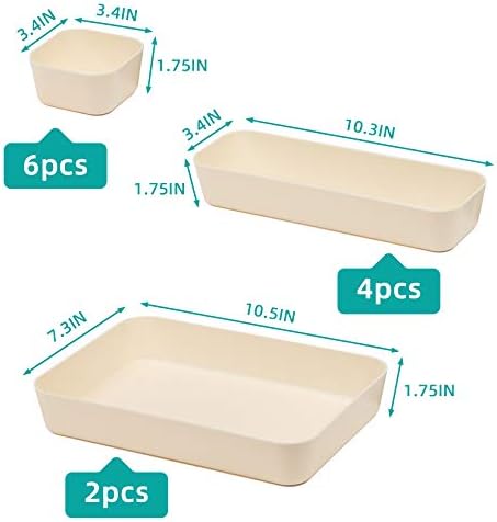 Color Plastic Desk Drawer Organizers For Makeup Bathroom Office