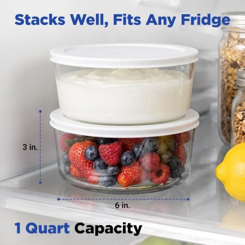 Ultimate Yogurt Containers, 2 Pack, 1 Quart Glass