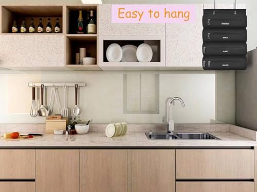 Zipper Bag Organizer Compatible with Gallon, Quart, Sandwich & Snack