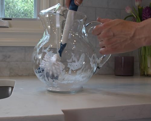 Unger 12.7” Flexible Glass and Bottle Scrub Brush, Extra-Long
