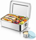 TeamFar Stainless Steel Bento Box, 47oz/1400ml Lunch Box for