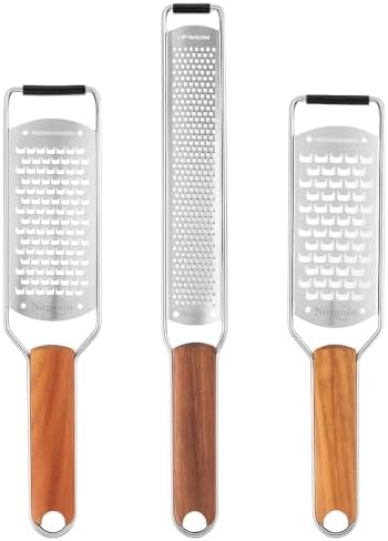 NAZANIN 3-Piece Stainless Steel Cheese Grater and Zester Set