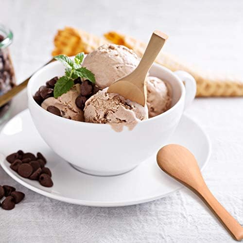 Boao 30 Pcs Mini Wooden Spoons, Small Wood Spoon for Jars, Several