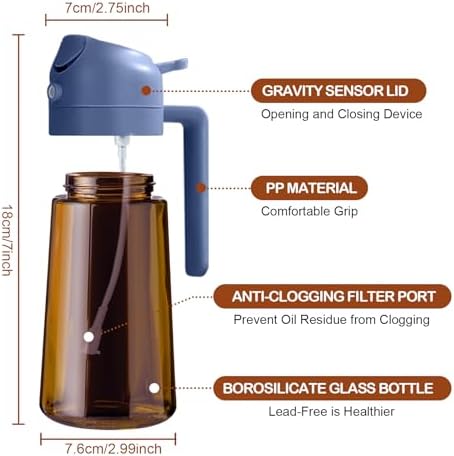 YARRAMATE 16oz/470ml Oil Sprayer, Navy