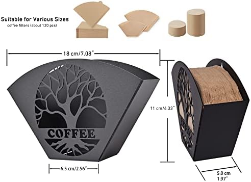 Stylish Coffee Filter Holder with Iron Fan Shape Evenly Spread out