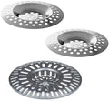 Shower Drain Hair Catchers - Stainless Steel & Plastic Sink Strainers