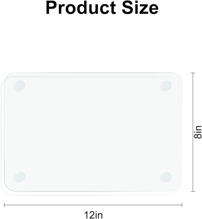 Tempered Glass Cutting Board, 12x8" Cutting Board - Image 2