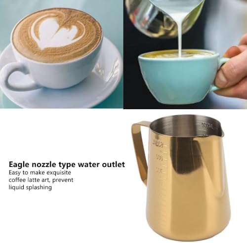 900ML Capacity 304 Stainless Steel Coffee Steaming Pitcher Durable