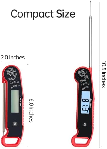 Lonicera Instant-Read Meat Thermometer, ±0.5°F Accuracy