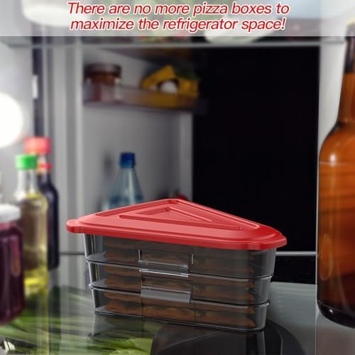 Pizza Storage Container, Expandable Pizza Slice Container, Reusable