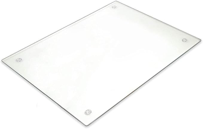 Tempered Glass Cutting Board Long Lasting Clear Glass Scratch, Shatter Resistant by LightInTheDark