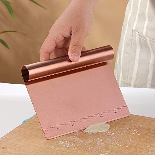 Pastry Cutter Bench Scraper & Chopper Stainless Steel Mirror Polished