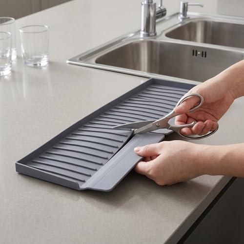 Sink Edge Protector with Suction Cups - 4 x 30 Silicone Sink Splash