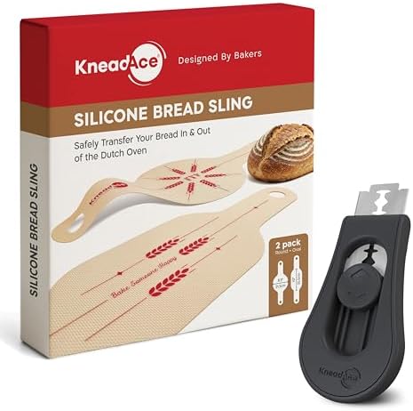 KneadAce Bread Lame & Bread Slings Set Of Oval & Round