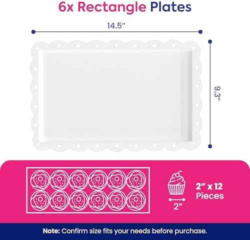 RICCLE 10Pc Dessert Table Display Set, 3 Tiered Cupcake Stand & Cake