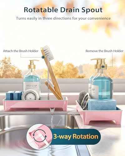 Minimalist Sink Caddy, Pink