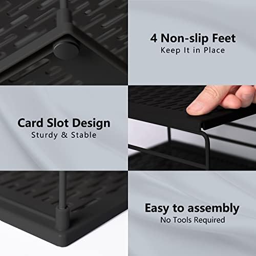 Cabinet Organizers and Storage -Divided Compartment Holder for Plastic