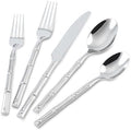 Silverware Set 60-Piece Bamboo Pattern Service for 12