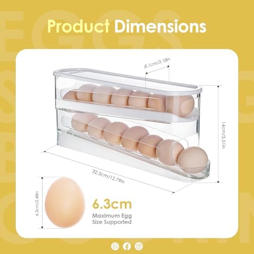 Sylphide 12-Capacity Rolling Egg Holder With Lid