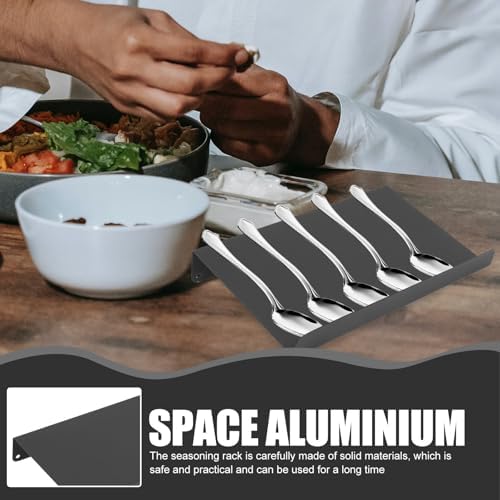 Drawer Spice Rack Organizer, Aluminum Holder Stackable Space for